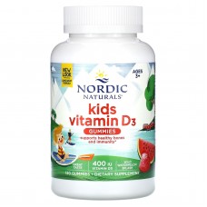 Витамин D3 для детей, Vitamin D3 Gummies KIDS,  Nordic Naturals,  400 МЕ, 120 жевательных конфет Витамин D3 для детей, Vitamin D3 Gummies KIDS,  Nordic Naturals,  400 МЕ, 120 жевательных конфет
