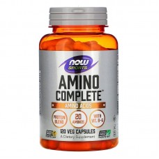 Амино комплекс, Amino Complete, Amino Acids, Now Foods, Sports, 120 вегетарианских капсул Амино комплекс, Amino Complete, Amino Acids, Now Foods, Sports, 120 вегетарианских капсул