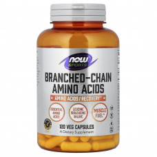 BCAA амінокислоти з розгалуженим ланцюгом, Amino Acids, Now Foods, Sports, 120 капсул