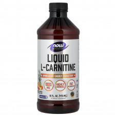 L-карнітин, L-Carnitine, Now Foods, Sports, рідкий, тропічний пунш, 473 мл