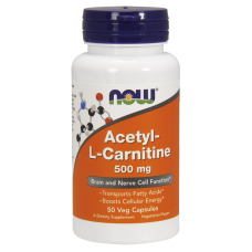 Ацетил Л карнитин, Acetyl-L-Carnitine, Now Foods, 500 мг, 50 вегетарианских капсул Ацетил Л карнитин, Acetyl-L-Carnitine, Now Foods, 500 мг, 50 вегетарианских капсул