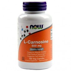 Карнозин, L-Carnosine, Now Foods, 500 мг, 100 вегетарианских капсул