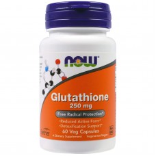Глутатион, Glutathione, Now Foods, 250 мг, 60 вегетарианских капсул Глутатион, Glutathione, Now Foods, 250 мг, 60 вегетарианских капсул