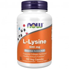 L-лизин, L-Lysine, Now Foods, 500 мг, 100 вегетарианских капсул L-лизин, L-Lysine, Now Foods, 500 мг, 100 вегетарианских капсул