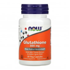 Глутатион, Glutathione, Now Foods, 500 мг, 30 капсул Глутатион, Glutathione, Now Foods, 500 мг, 30 капсул