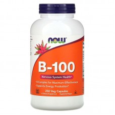 Комплекс В-100, B-Vitamins, Now Foods, для нервной системы, 250 вегетарианских капсул Комплекс В-100, B-Vitamins, Now Foods, для нервной системы, 250 вегетарианских капсул