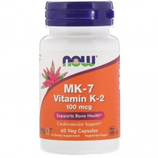 Витамин К2, МК-7 Vitamin K-2, Now Foods, 100 мкг, 60 капсул Витамин К2, МК-7 Vitamin K-2, Now Foods, 100 мкг, 60 капсул