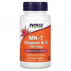 Витамин К-2, MK-7 Vitamin K-2, Now Foods, 100 мкг, 120 капсул Витамин К-2, MK-7 Vitamin K-2, Now Foods, 100 мкг, 120 капсул