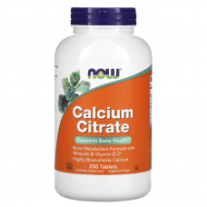 Цитрат кальцію з мінералами, Calcium Citrate, Now Foods, 250 таблеток