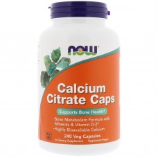 Цитрат кальция с минералами, Calcium Citrate, Now Foods, 240 вегетарианских капсул Цитрат кальция с минералами, Calcium Citrate, Now Foods, 240 вегетарианских капсул