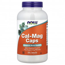 Кальцій та магній, Cal-Mag Caps, Now Foods, з мікроелементами та вітаміном D, 240 капсул Кальцій та магній, Cal-Mag Caps, Now Foods, з мікроелементами та вітаміном D, 240 капсул