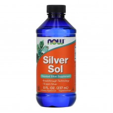 Гидрозоль серебра (коллоидное серебро), Silver Sol, Now Foods, 237 мл Гидрозоль серебра (коллоидное серебро), Silver Sol, Now Foods, 237 мл
