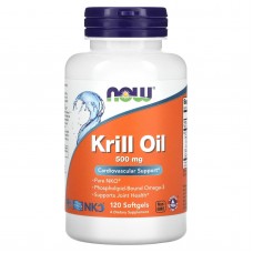 Масло криля, Krill Oil, NOW Foods, 500 мг, 120 гелевых капсул Масло криля, Krill Oil, NOW Foods, 500 мг, 120 гелевых капсул