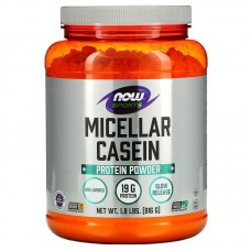 Міцелярний казеїн, Micellar Casein, Now Foods, Sports, порошок швидкого приготування, без ароматизаторів, 816 г