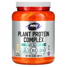 Протеин растительный, Plant Protein Complex, Now Foods, комплекс, сливочно-ванильный, 907 г