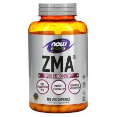 Спортивное восстановление, комплекс ЗМА, ZMA, Now Foods, Sports, 180 вегетарианских капсул
