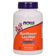 Подсолнечный лецитин, Sunflower Lecithin, Now Foods, 1200 мг, 100 гелевых капсул