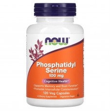 Фосфатидилсерін, Phosphatidyl Serine, NOW Foods, 100 мг, 120 вегетаріанських капсул Фосфатидилсерін, Phosphatidyl Serine, NOW Foods, 100 мг, 120 вегетаріанських капсул
