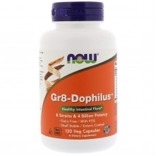 Пробиотики, Gr8-Dophilus, Now Foods, 120 вегетарианских капсул