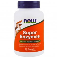 Пищеварительные ферменты, Super Enzymes, Now Foods, 90 капсул