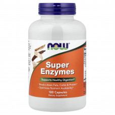 Травні ферменти, Super Enzymes, Now Foods, 180 капсул