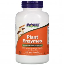 Энзимы (Plant Enzymes), Now Foods, ферменты, 240 вегетарианских капсул Энзимы (Plant Enzymes), Now Foods, ферменты, 240 вегетарианских капсул