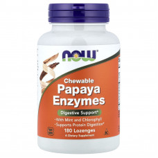 Травні ферменти папаї, Papaya Enzymes, Now Foods, 180 льодяників