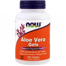 Алоэ вера, Aloe Vera Gels, Now Foods, 250 капсул Алоэ вера, Aloe Vera Gels, Now Foods, 250 капсул