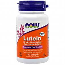 Лютеин, Lutein, NOW Foods, 10 мг, 120  гелевых капсул Лютеин, Lutein, NOW Foods, 10 мг, 120  гелевых капсул
