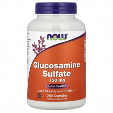 Глюкозамін сульфат, Glucosamine Sulfate, Now Foods, 240 капсул (0,75 г на капсулу)