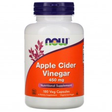 Яблочный уксус сидровый, Apple Cider Vinegar, Now Foods, 450 мг, 180 капсул Яблочный уксус сидровый, Apple Cider Vinegar, Now Foods, 450 мг, 180 капсул