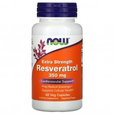 Ресвератрол усиленный, Extra Strength Resveratrol, Now Foods, 350 мг, 60 капсул