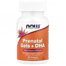 Вітаміни для вагітних з риб'ячим жиром, Prenatal Multiple Vitamin, Now Foods, 90 капсул