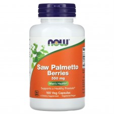 Со Пальметто, Saw Palmetto, Now Foods, ягоды, 100 растительных капсул (550 мг в капсуле)