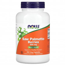Со Пальметто, Saw Palmetto, Now Foods, ягоди, 550 мг, 250 вегетаріанських капсул Со Пальметто, Saw Palmetto, Now Foods, ягоди, 550 мг, 250 вегетаріанських капсул