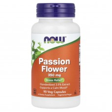 Страстоцвіт (екстракт квітів), Passion Flower, Now Foods, 350 мг, 90 вегетаріанських капсул Страстоцвіт (екстракт квітів), Passion Flower, Now Foods, 350 мг, 90 вегетаріанських капсул
