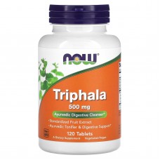 Трифала (Triphala), Now Foods, 500 мг, 120 таблеток