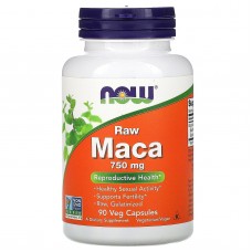 Мака (Maca), Now Foods, сырая, 750 мг, 90 вегетарианских капсул Мака (Maca), Now Foods, сырая, 750 мг, 90 вегетарианских капсул