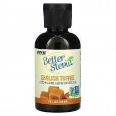 Стевия, Better Stevia, Now Foods, жидкий подсластитель с нулевой калорийностью, вкус английского ириса, 59 мл