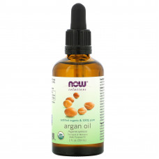 Арганова олія, Argan Oil, Now Foods, Solutions, органічна, сертифікована, 59 мл
