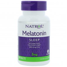 Мелатонин, Melatonin, Natrol, 3 мг, 60 таблеток Мелатонин, Melatonin, Natrol, 3 мг, 60 таблеток