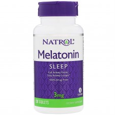 Мелатонин, Melatonin, Natrol, 3 мг, 120 таб. Мелатонин, Melatonin, Natrol, 3 мг, 120 таб.