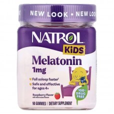 Мелатонин для детей от 4 лет, Kids, Melatonin Gummies, Natrol, со вкусом малины, 1 мг, 90 жевательных конфет Мелатонин для детей от 4 лет, Kids, Melatonin Gummies, Natrol, со вкусом малины, 1 мг, 90 жевательных конфет