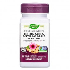 Эхинацея, астрагал и рейши, Echinacea Astragalus & Reishi, Nature's Way, 1200 мг, 100 капсул Эхинацея, астрагал и рейши, Echinacea Astragalus & Reishi, Nature's Way, 1200 мг, 100 капсул