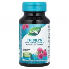 Поддержка печени, Thisilyn®, Milk Thistle Extract, Nature's Way, экстракт расторопши пятнистой, 100 веганских капсул Поддержка печени, Thisilyn®, Milk Thistle Extract, Nature's Way, экстракт расторопши пятнистой, 100 веганских капсул