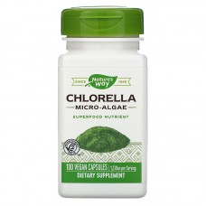 Хлорелла, Chlorella, Nature's Way, микроводоросли, 1230 мг, 100 капсул (410 мг в 1 капсуле) Хлорелла, Chlorella, Nature's Way, микроводоросли, 1230 мг, 100 капсул (410 мг в 1 капсуле)