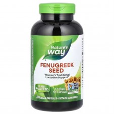 Пажитник, Fenugreek Seed, Nature's Way, семена, 1130 мг, 320 веганских капсул (565 мг на капсулу) Пажитник, Fenugreek Seed, Nature's Way, семена, 1130 мг, 320 веганских капсул (565 мг на капсулу)