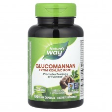 Глюкоманнан коньяка, Glucomannan from Konjac RootGlucomannan Konjac, Nature's Way, 1995 мг, 100 веганских капсул (665 мг на капсулу) Глюкоманнан коньяка, Glucomannan from Konjac RootGlucomannan Konjac, Nature's Way, 1995 мг, 100 веганских капсул (665 мг на капсулу)