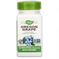 Орегонский виноград, Oregon Grape, Nature's Way, 500 мг, 90 веганских капсул Орегонский виноград, Oregon Grape, Nature's Way, 500 мг, 90 веганских капсул