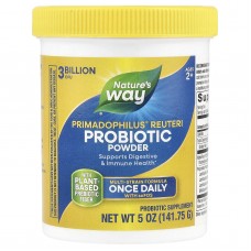 Пробиотики, Primadophilus® Reuteri Probiotic Powder, Nature's Way, порошок, для детей от 2 лет, 3 млрд КОЕ, 141.75 г Пробиотики, Primadophilus® Reuteri Probiotic Powder, Nature's Way, порошок, для детей от 2 лет, 3 млрд КОЕ, 141.75 г